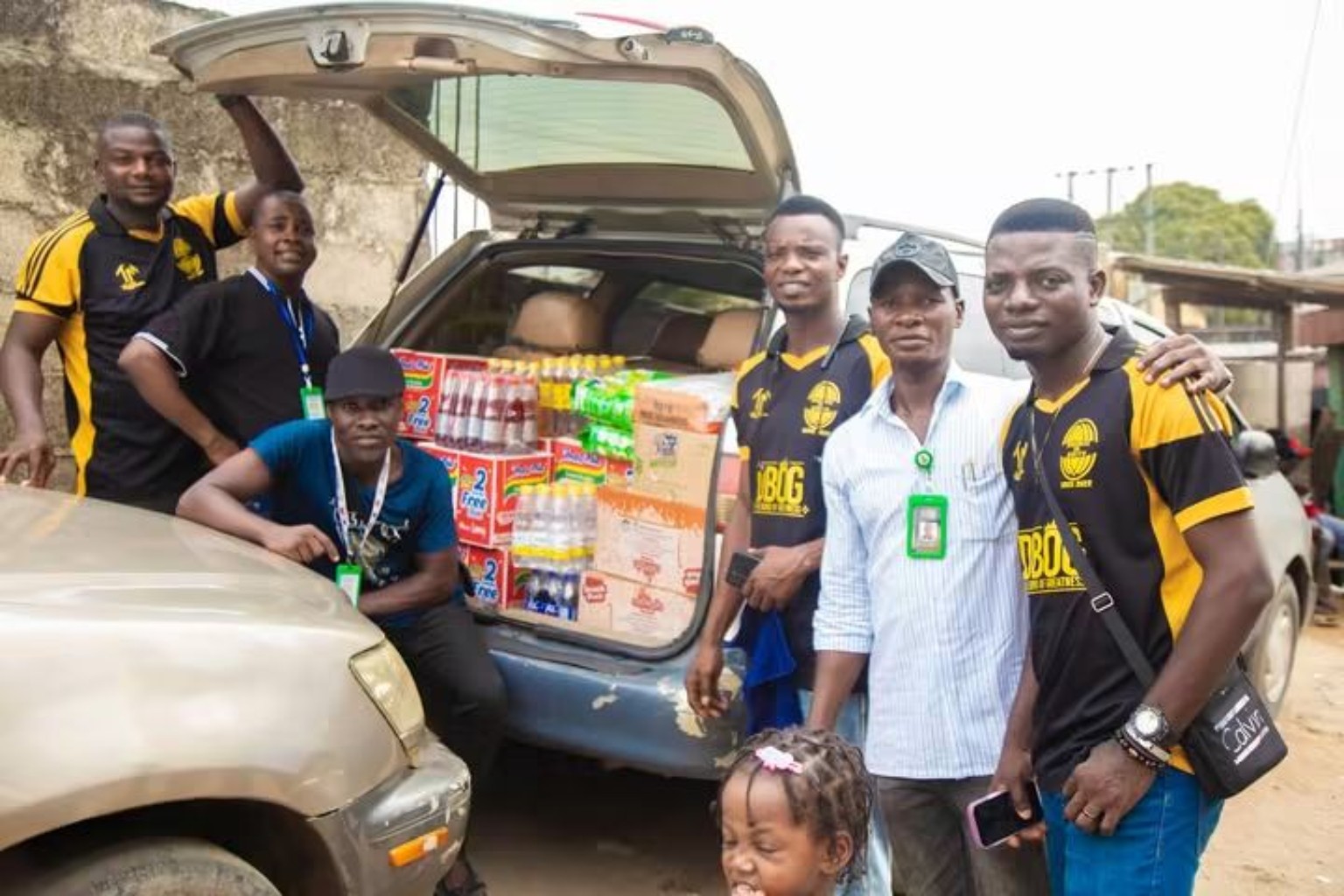 DBOG distributing essential items